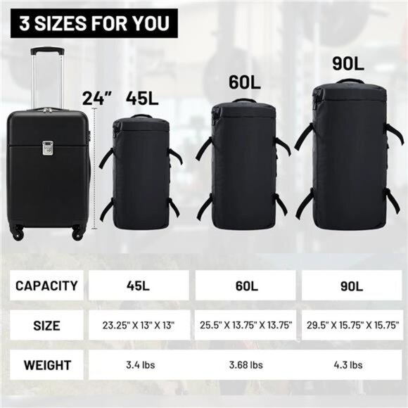 Large Duffel Backpack Sports Gym Bag 45L Water Resistant Travel Bag With Shoe Co - Picture 6 of 7